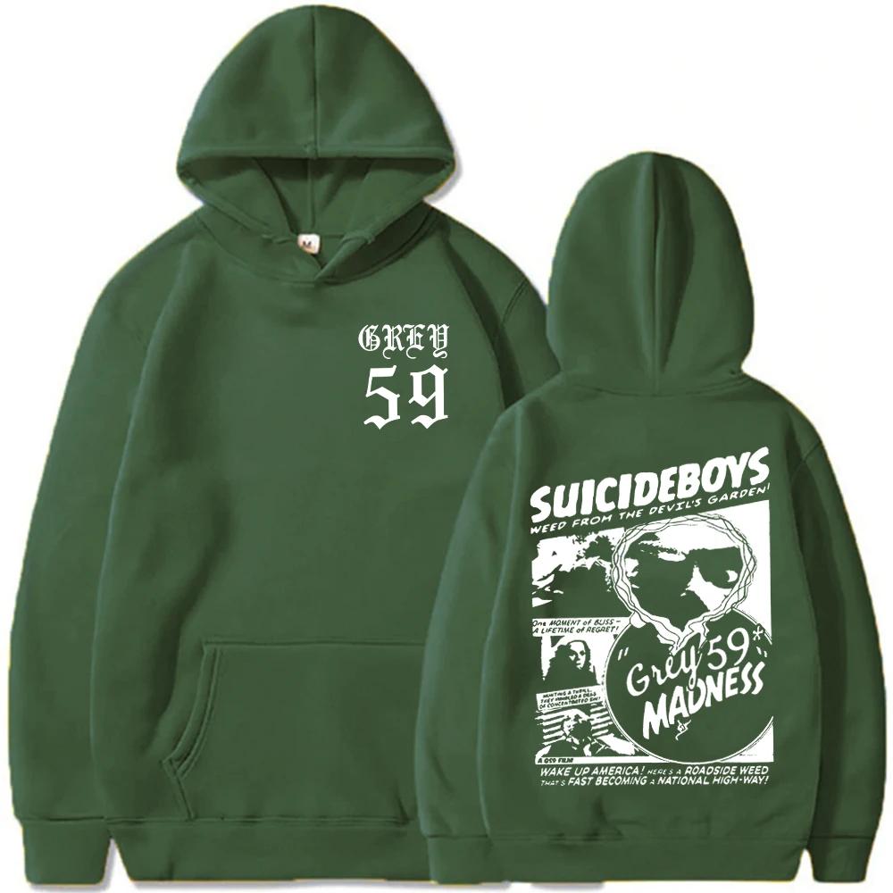 Suicideboys G59 Mikina s kapucí pro muže Ženy Unisex Muisc Hip Hop Styl Y2k Streetwear Dlouhé rukávy Volné Fleecové mikiny