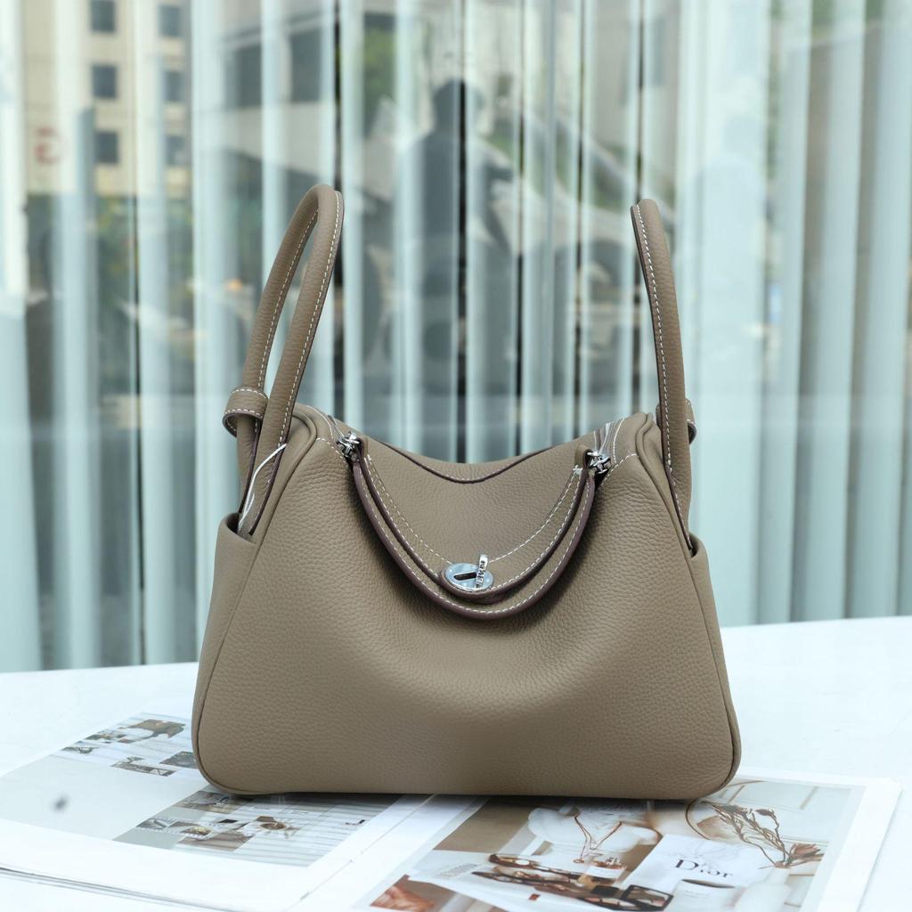 2025 Vielseitige Sommer-Arzttasche aus Lindy-Rindsleder: Damen-Schulterhandtasche aus echtem Leder