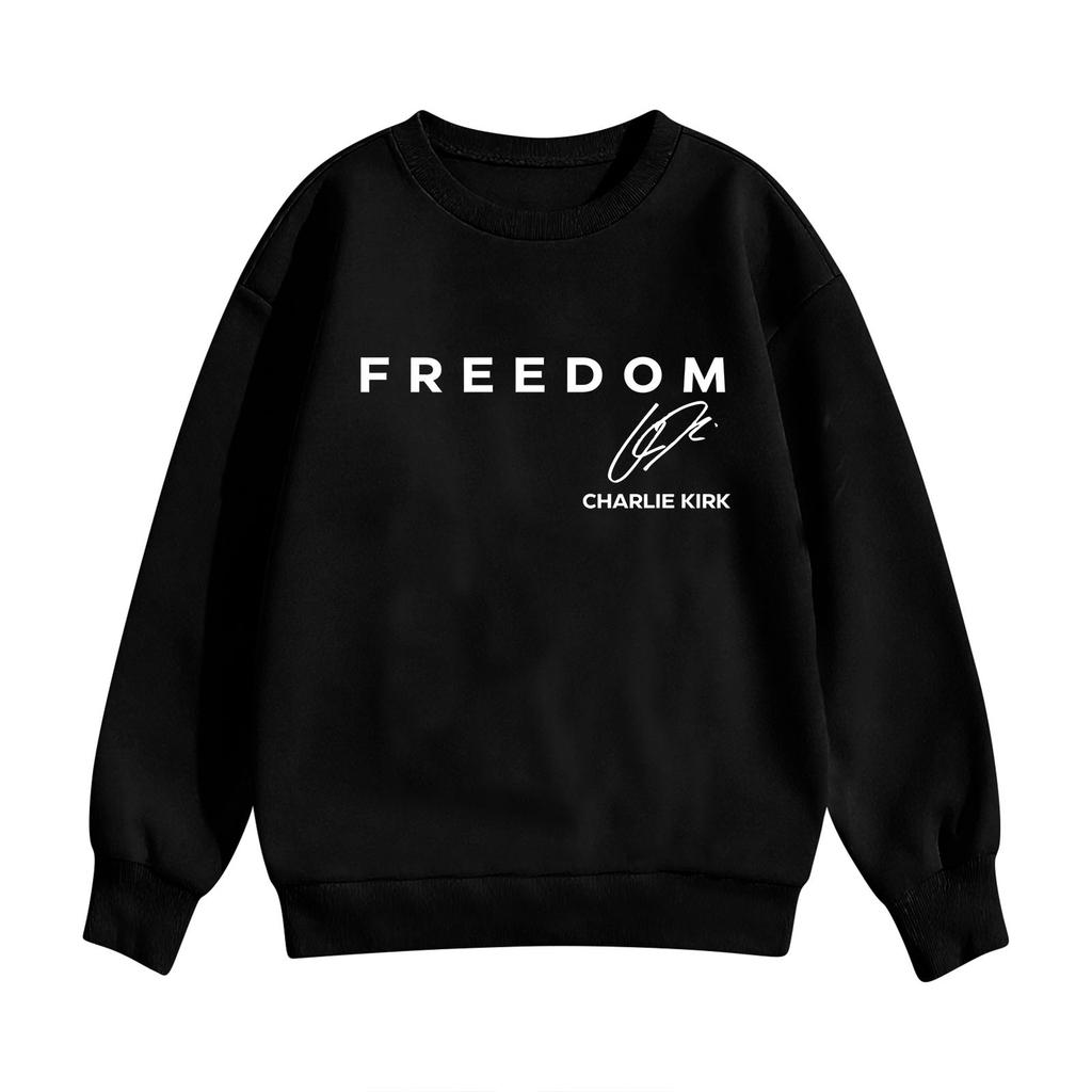 Kid's Casual Daily Printed Top Round Neck Sweatsuit