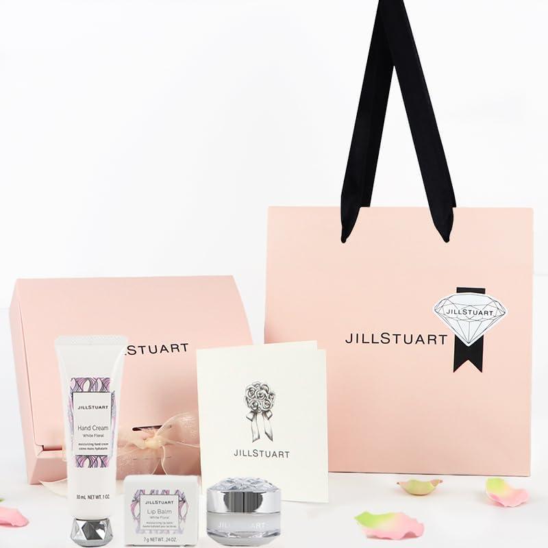 [Подарочный набор] JILL STUART Маска для губ + Крем для рук Белый цветочный подарочный набор
