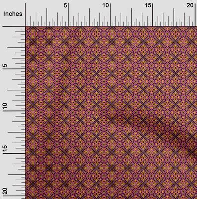 Cotton Flex Fabric Geometric Ethnic Fabric Prints By Yard 40 Inch