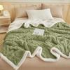 Warm Double Layer Fleece Blanket 180*200cm Nap Blanket European Style Plush Blanket  Bedrooms