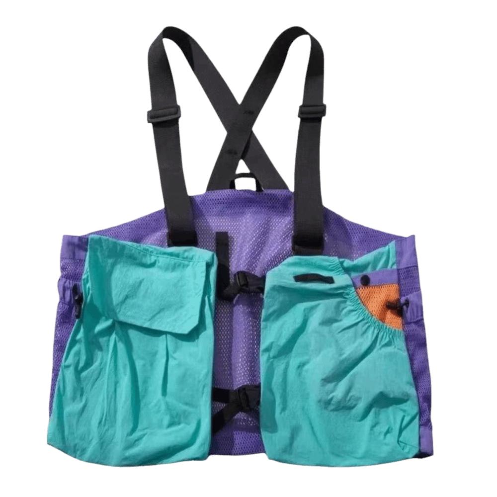Mesh Material Multi Pocket Vest Multi Pocket Breathable Jacket Outdoor Vest  For Men For Women