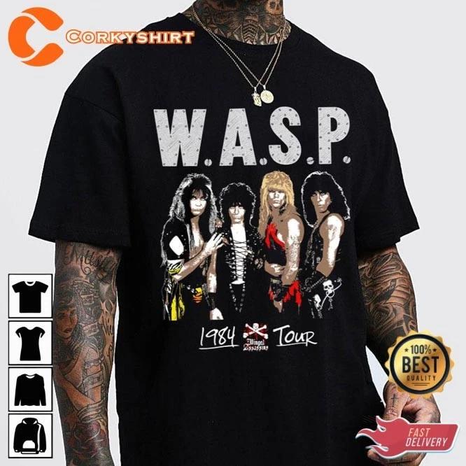 1984 Winged Assassins Tour WASP Band Unisex T-Shirt B1083 XXL