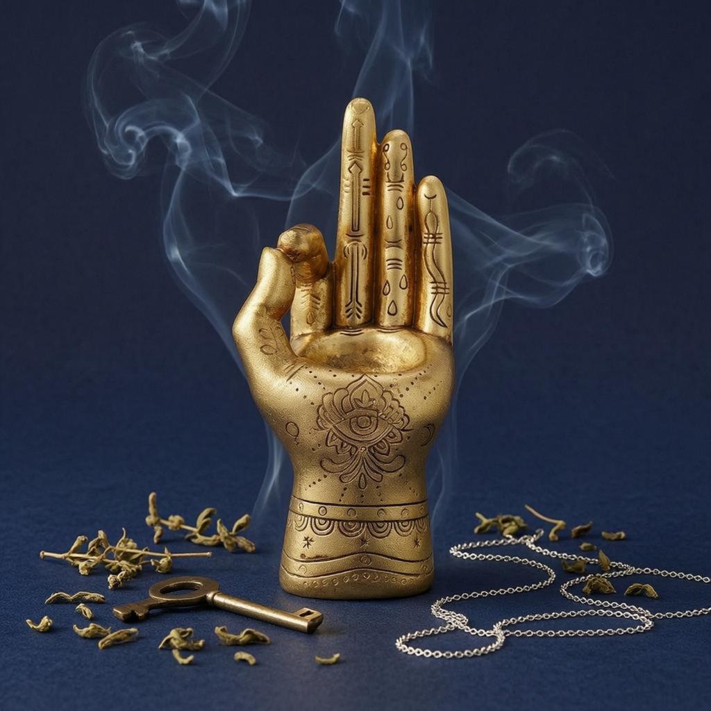 Hand Kerzenhalter Skulpturierte Oberfläche Teelichthalter Dekoration Handornament Romantische Beleuchtung Raumakzent Hohlmuster