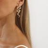 European American Twisted Snake Earrings Light Luxury Exquisite Zodiac Snake Animal Earrings For Women Trendy Fashion Jewelry