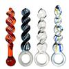 VaHppy Threaded Circle Female Masturbation 20*3.5cm Stained Glass Dildos Sex Toys For Girls Gay Artificial Penis Anal Plugs