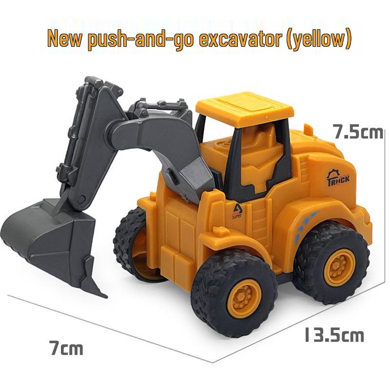 Pull-Back Inertia Engineering Excavator Toy for Kids – Educational Gift for Boys