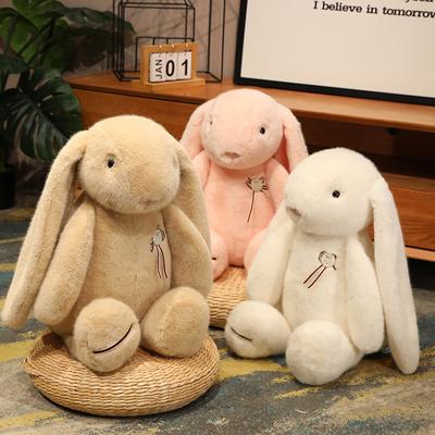 Neue süße Kaninchenpuppe Plüschspielzeug Klaue Maschine kleines weißes Kaninchen tröstlich Puppe Geburtstagsgeschenk
