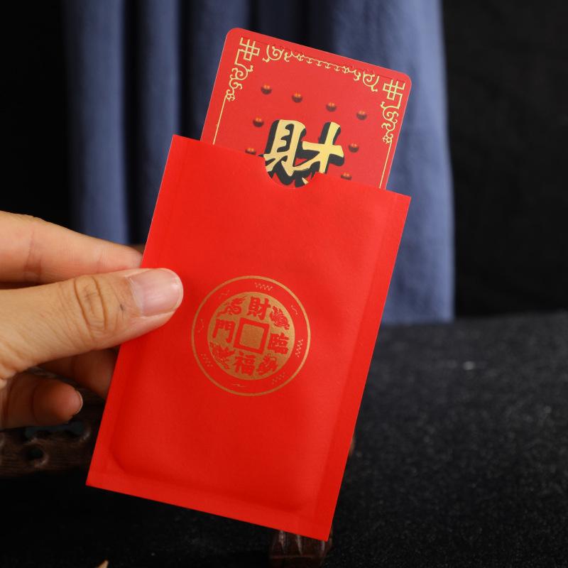 Lucky Wealth Charm Cards Chinese Feng Shui God Of Wealth Amulets Card Business Fortuna Treasure Lucky Card Home Decor Year