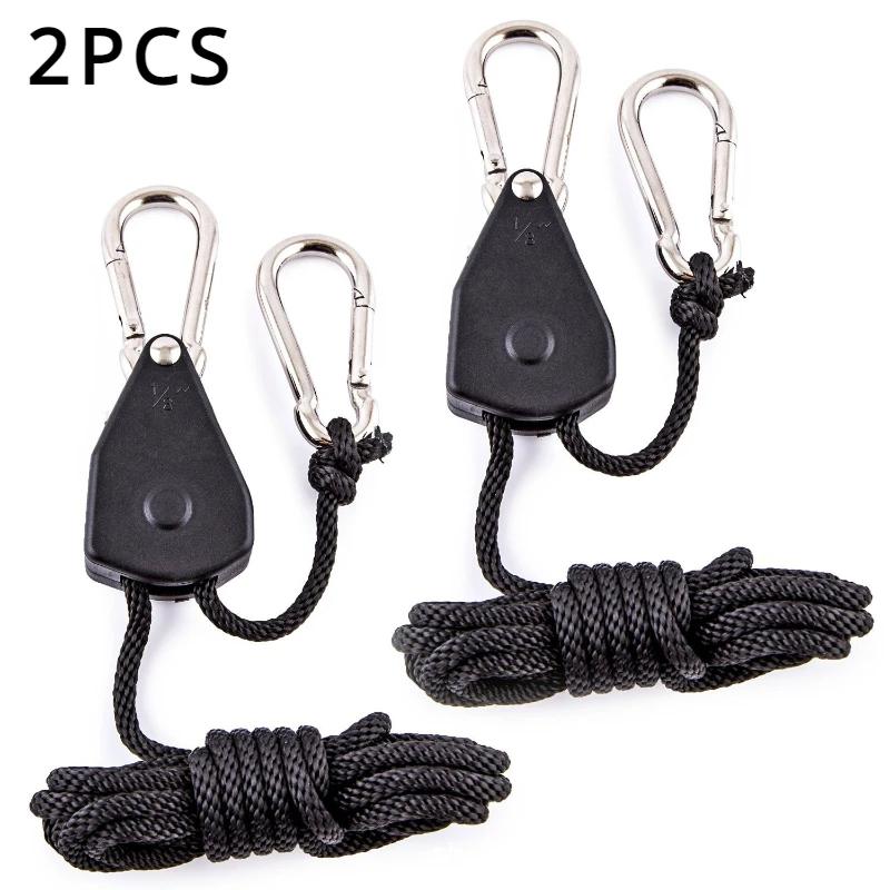 

2/4pcs Adjustable Camping Wind Rope Pulley Tie Downs Mountaineering Buckles for Outdoor Tents and Canopies Camping Equipment
