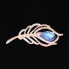 Fashion Lovely Alloy Feather Brooch Women Jewelry Clothing Accessory