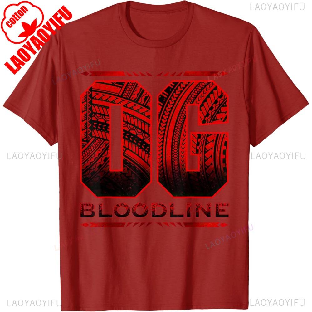 Roman Reigns Bloodline OG Funny Roman Wrestler Fans TShirt Casual Fashion Loose Short Sleeve Cotton Tshirt Vintage Style Tees