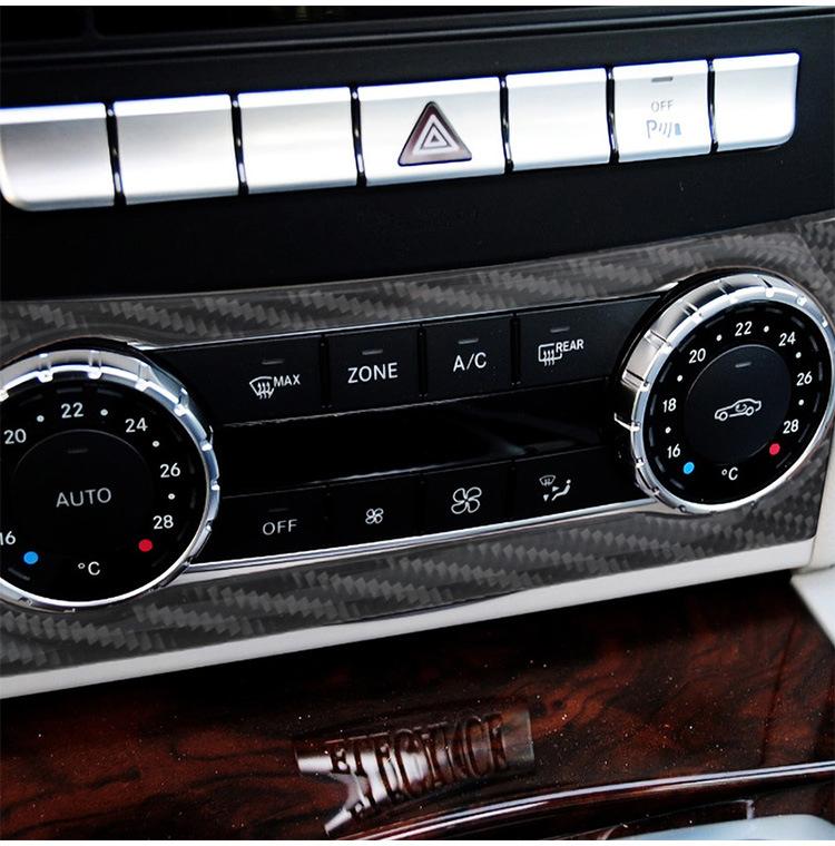 Suitable for Mercedes-Benz GLA CLA A-class carbon fiber air conditioner audio outlet panel automotive interior modification
