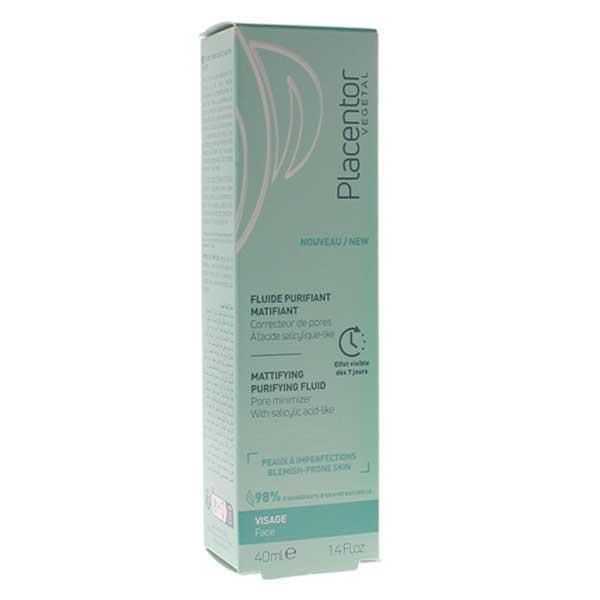 Placentor Fluide Purifiant Matifiant Correcteur De Pores 40ml