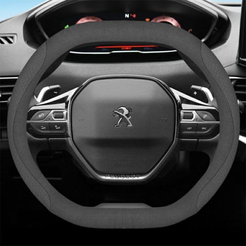 Leather Car Steering Wheel Cover for