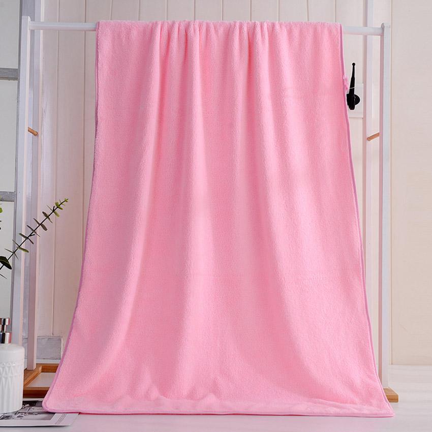 Bath Towel Solid Color Microfiber Shower Towel For Bathroom Swimming Towel Adults Kids Toalla Facial Visage Serviette Toalha