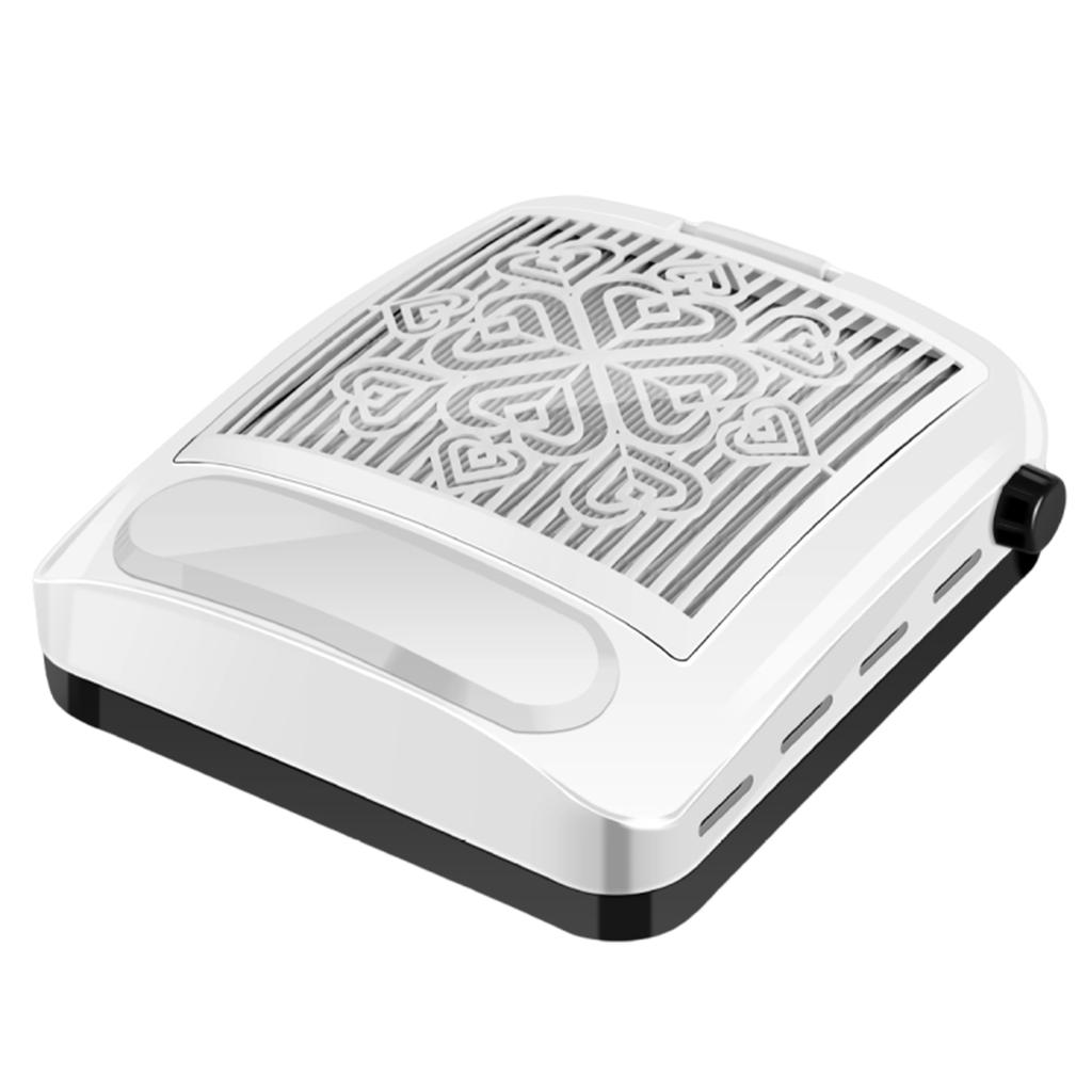 Odsavač prachu na nehty Výkonný odsavač prachu na nehty Vakuový odsavač prachu Nastavitelný sací výkon pro manikúru bez prachu