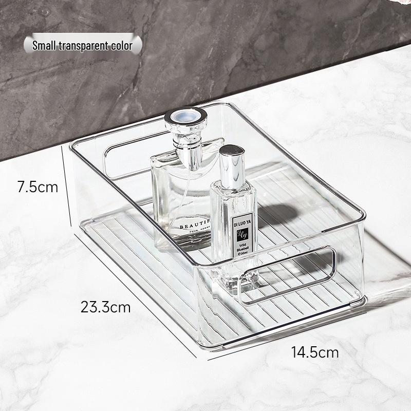 Transparent PET Storage Box for Cosmetics, Skincare, Jewelry & Office Supplies