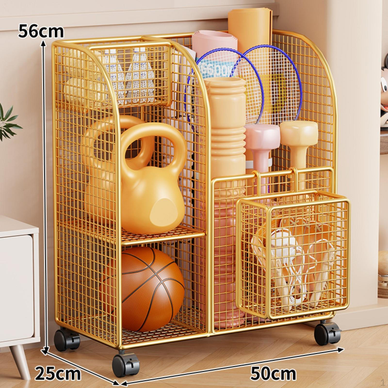 Home Gym Storage Cart Metal Fitness