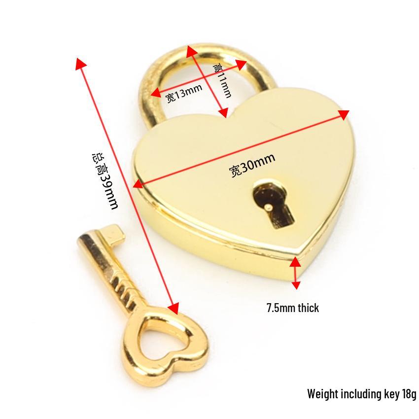 Luxe Hartvormig Hangslot Sleutelhanger: Qixi Koppel Cadeau & Sieraden Accessoire
