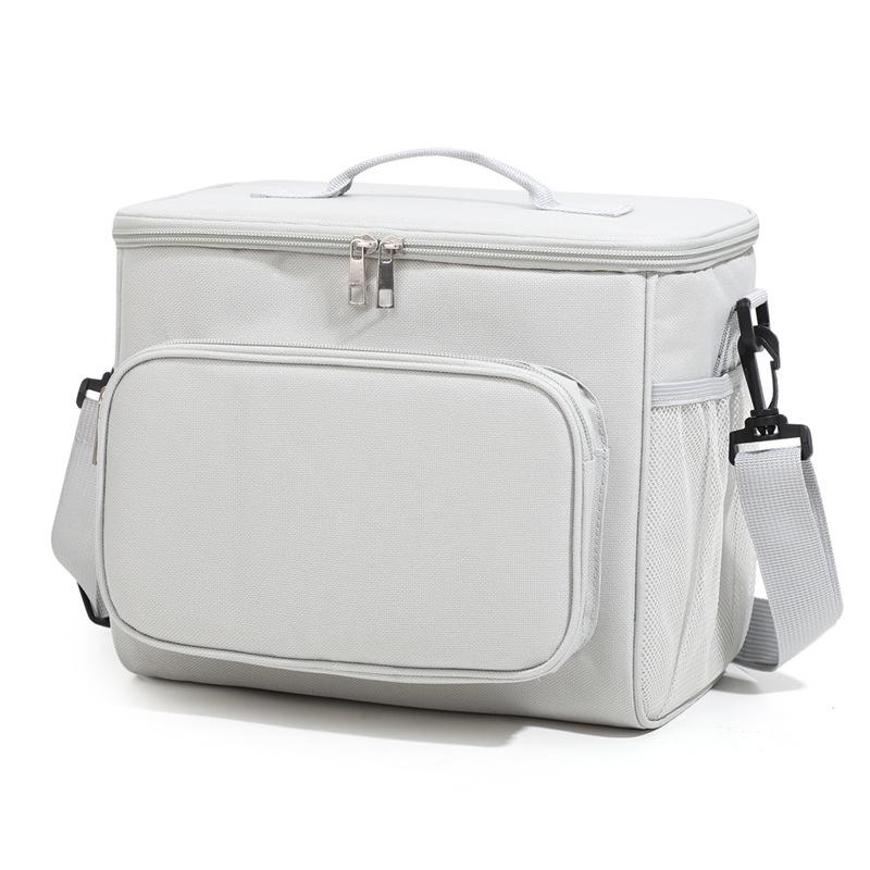 Portable Insulated Oxford Cloth Lunch Bag - Handheld & Shoulder Carry, Ideal for Picnics & Outdoor Use
