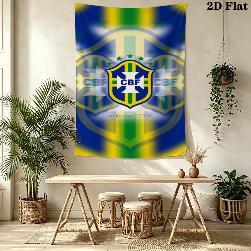 CBF Brasil Wall Tapestry Aesthetic Wall Hanging Printed Fabric Blanket Decorative Tapestries for Bedroom Living Room Home Decor