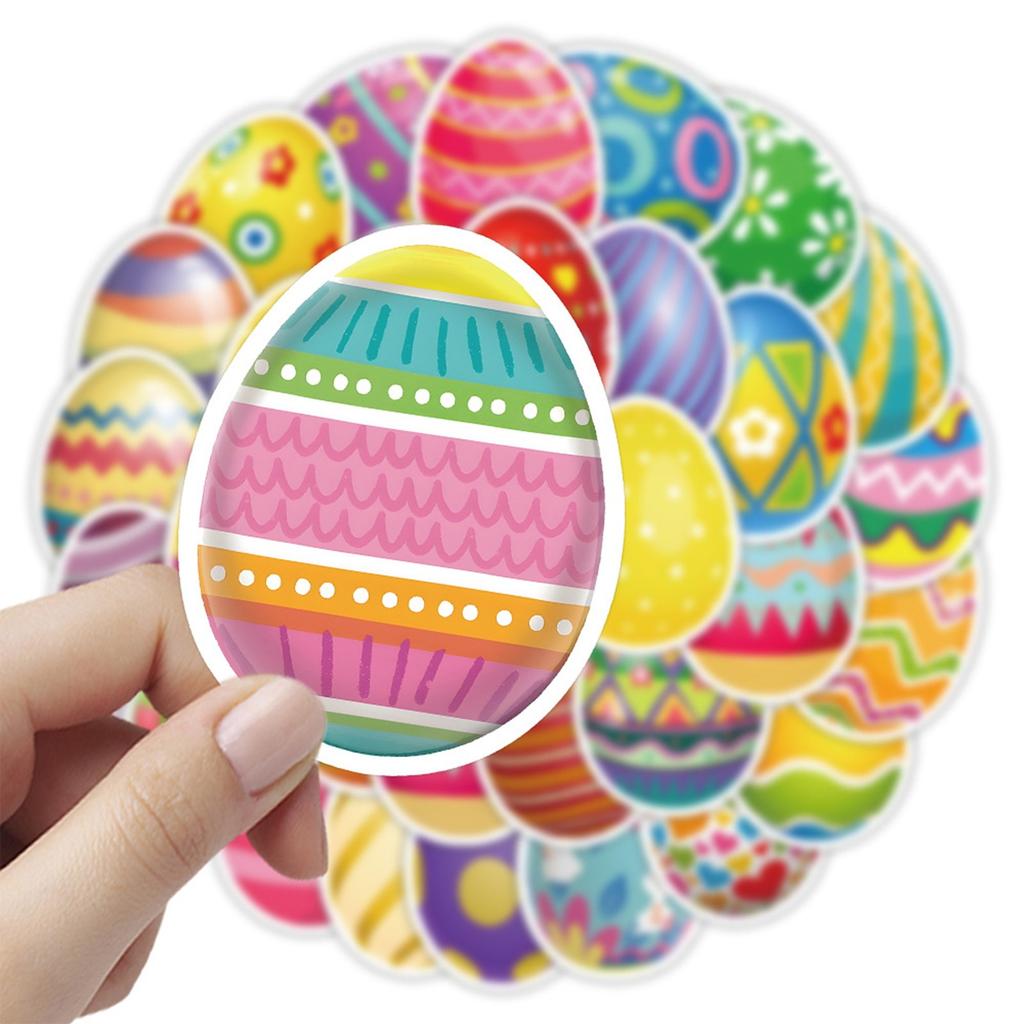 54pc Easter Egg Cutout Name Tags For Easter Bulletin Board Classroom Party Decorations Easter Play Paper Cutouts For DIY Kids Crafts