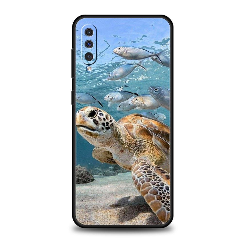 Ocean Animal Dolphin Phone Case for Samsung Galaxy A52 5G A12 A70 A50 A40 A20s A30 A10s A20e A10 A22 A72 A32 A02 A42 A04S Cover