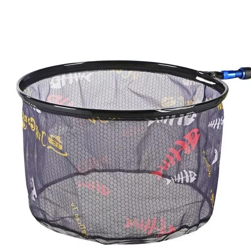 Five Sizes Fishing Net Head Anti-Hook Outdoor Hand Net Ultra Light Aluminium Alloy Solid Deepening Net Fishing Tool Accessories
