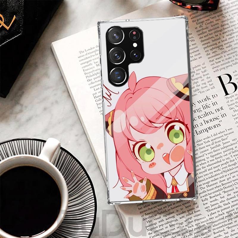 S-Spy Family Anya Cover For Samsung Galaxy S23 S22 S24 S25 Ultra S21 Plus S20 FE Phone Case S10 + S10E S25U Print Coque
