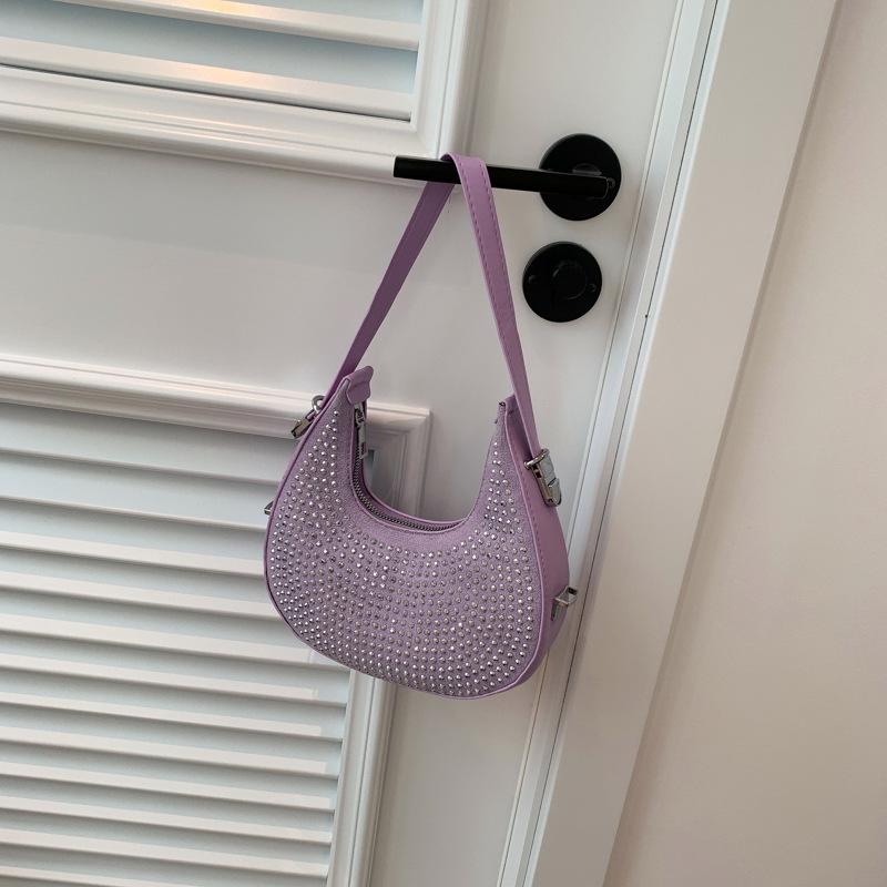 

Линейка маленьких сумок этого года для женских весенних новых сумок 2025, сумки с яркими бриллиантами, модные портативные сумки через плечо.