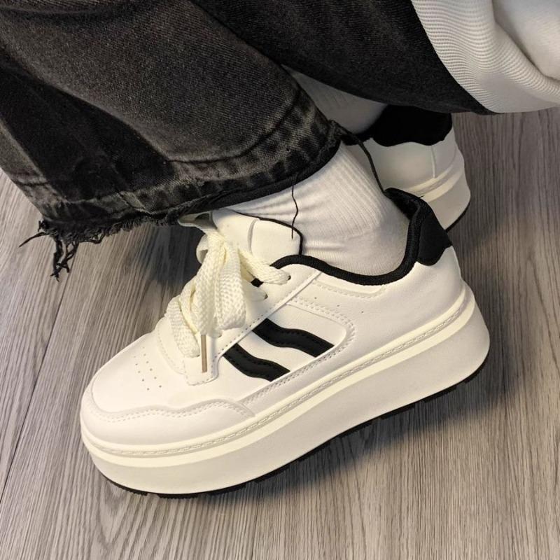 

Women Casual Small White Shoes Designer Chunky All-match Student Board Shoes Autumn Winter Soft Bottom Comfortable Sneakers 35