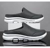 Men Slippers Summer Breathable Home Indoor Slippers Men Thick Bottom Slides Fashion Couple Walking Shoes Plus Size 39-48