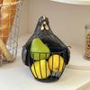 Durable Iron Frame Bucolic Chicken Decorative Basket User Friendly Enamel Glues For Event Home Organization