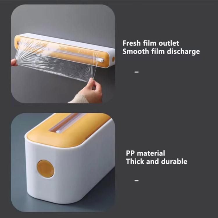 Cling Film Cutter Adjustable Storage Cutting Box