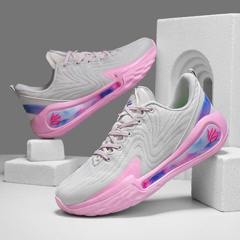 2025 New Professional Basketball Shoes for Men and Women Low-top Students Breathable and Wear-resistant Youth Game Training Actual Sneakers