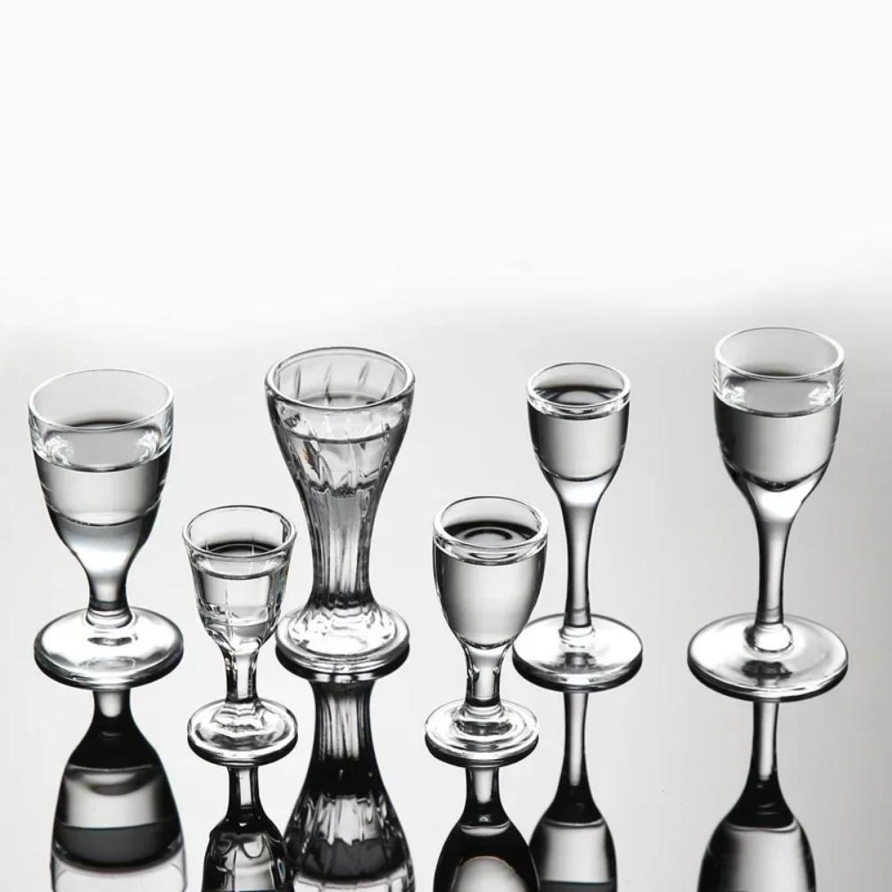 2/6/PCS Crystal Cup Shot Glass Cup Creative Spirits Wine Glass Cup Glasses Party Drinking CharmingThick BottomCup Wine Glass