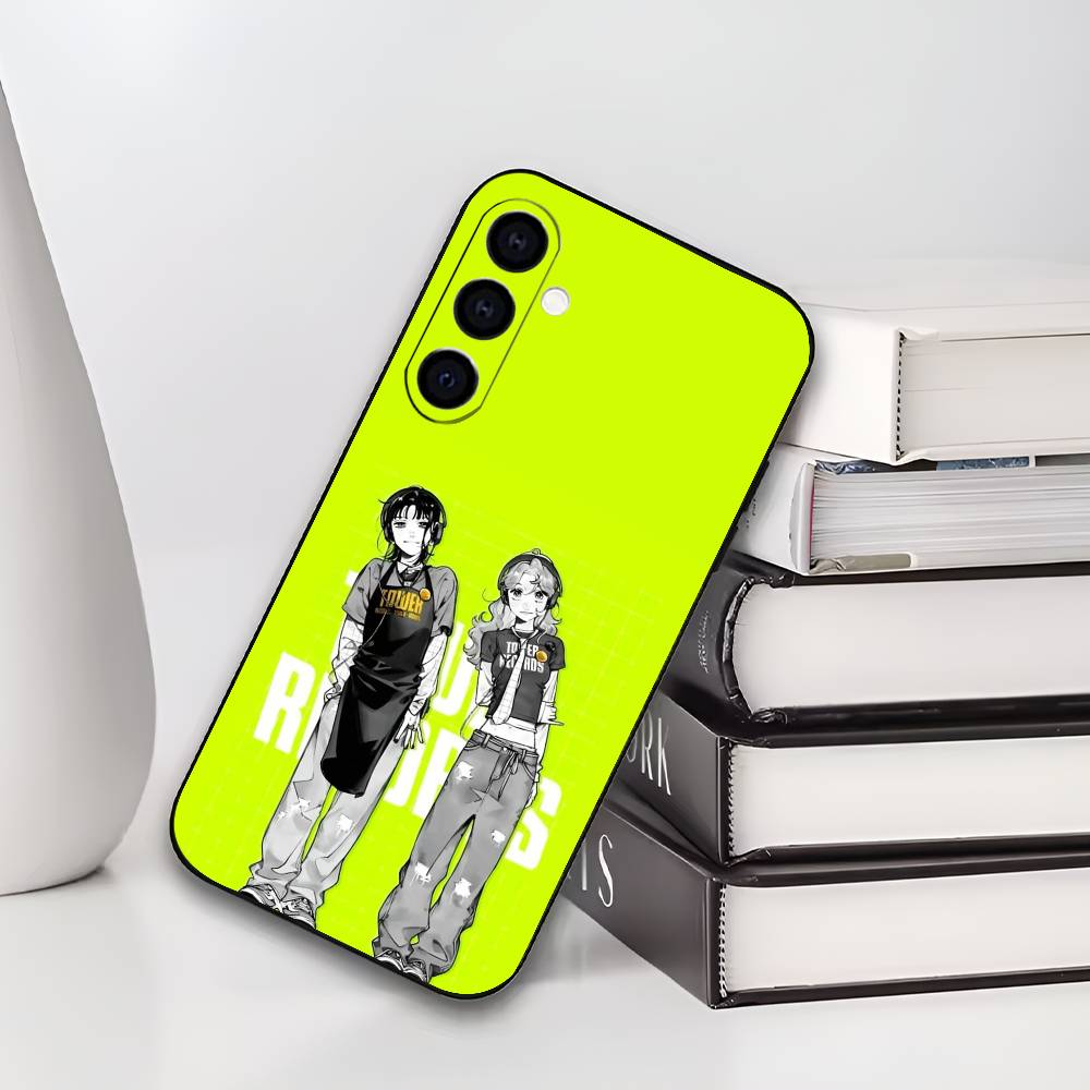 A-Aya Osawa Mitsuki Koga MitsuAya Soft Black Phone Case for Samsung Galaxy A73/A72/A71/A70/A53/A52/A51