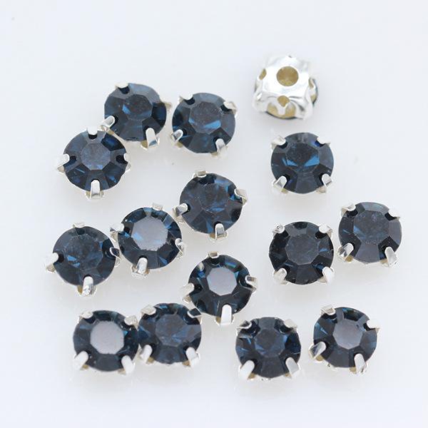 3-10mm Silver Base Hand-Sewn Glass Rhinestones for Clothing, Handbags, Belts, and Accessories