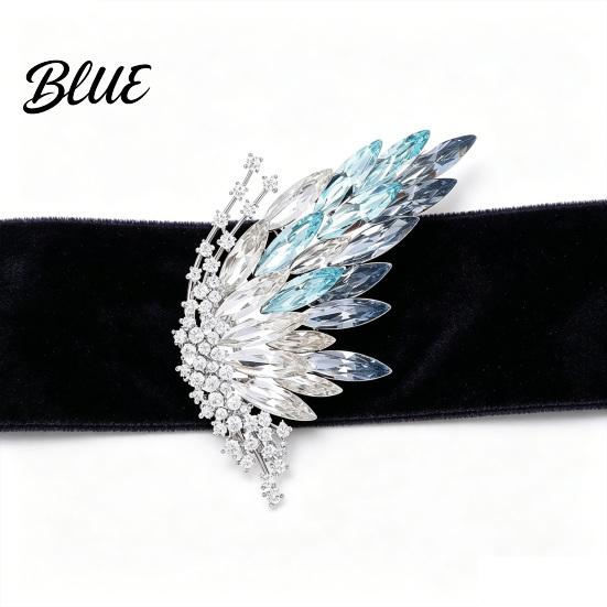 Brooch Accessory Butterfly Colored Diamonds Decor Durable Alloy Sparkling Wings