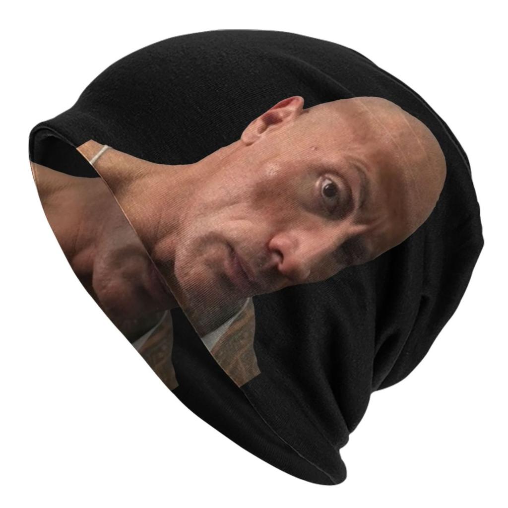 Custom Dwayne The Rock Johnson Bonnet Hat Knitted Hats Unisex Women Fashion Unisex Warm Winter Beanies Cap
