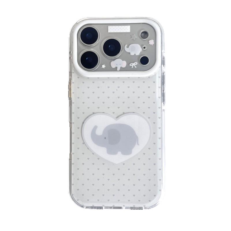

Polka Dot Elephant Phone Case for Apple 17 Pro Max, 16 Pro Max, 15 Pro, 17 Pro - Double Layer Protection 16