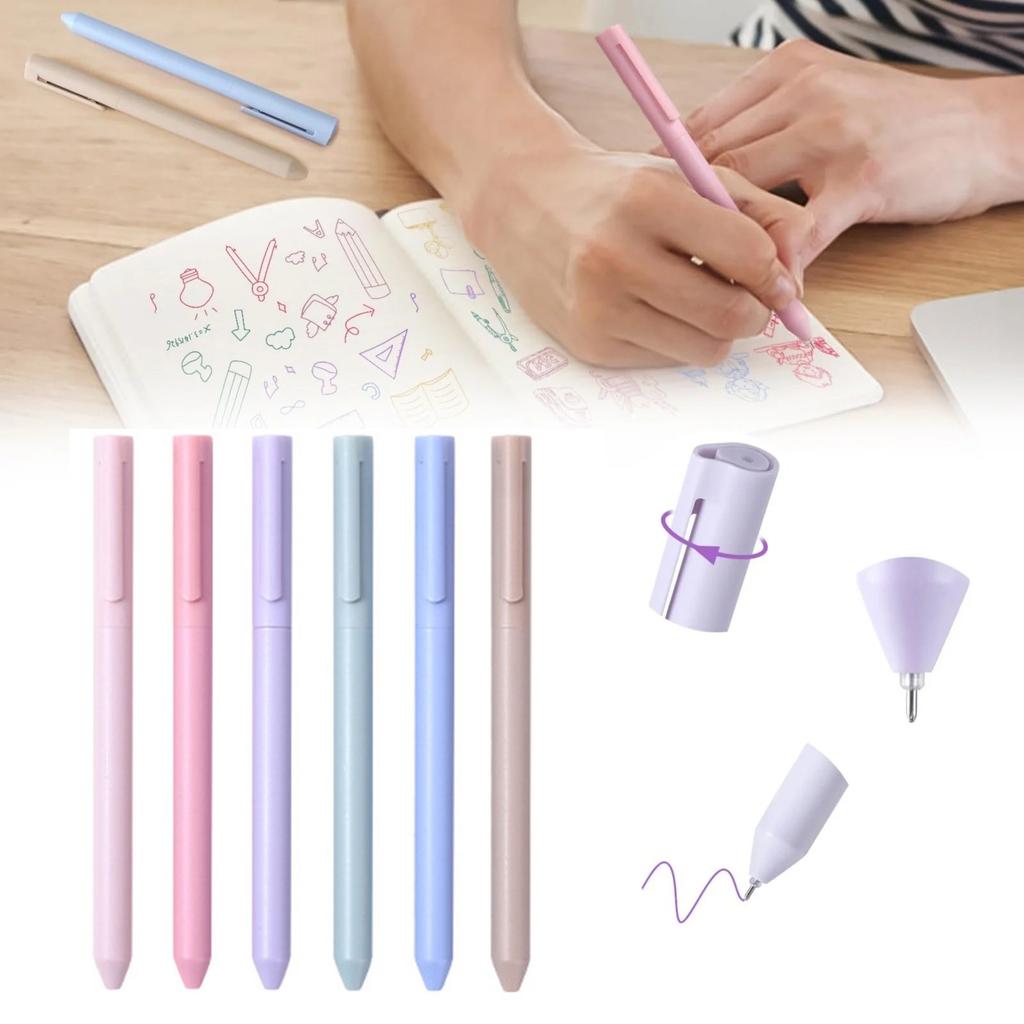 0.5mm Colored Gel Pens For Note Taking Gel Pens Colored Ink & No Smear Retractable Cute Pen Fine Point For Journaling Gel Ink Pen Smooth Writing 5ml