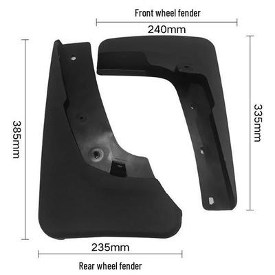 Black ABS Mudguard Flap Set for Nissan Cars