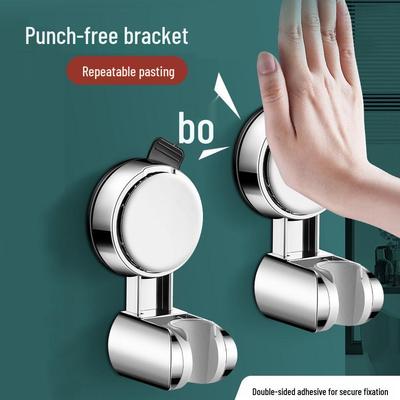 Adjustable No-Drill Suction Shower Head Holder