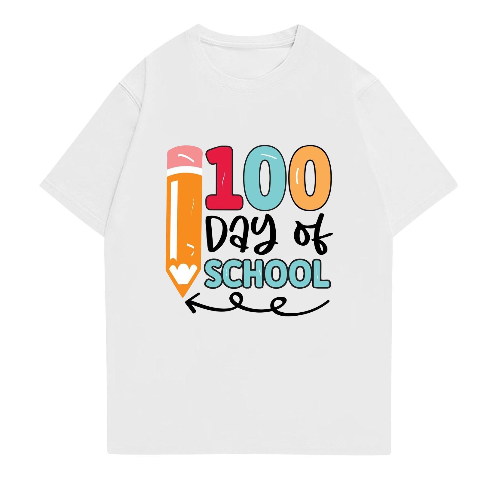 

Жіноча літня мода повсякденний принт круглий виріз короткий рукав топ блузка L білий