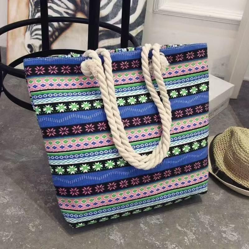 Large Capacity Canvas Bag Women's Shoulder Bag Going Out To Work Shopping Commuting Large Bag Embroidered Canvas Tote Bag