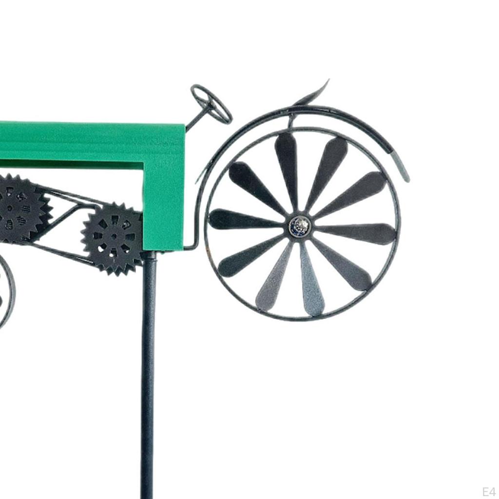 for Garden, Stake Collection, Art Decoration, Modern Tractor, Wind Spinner Ornament for, Porch,