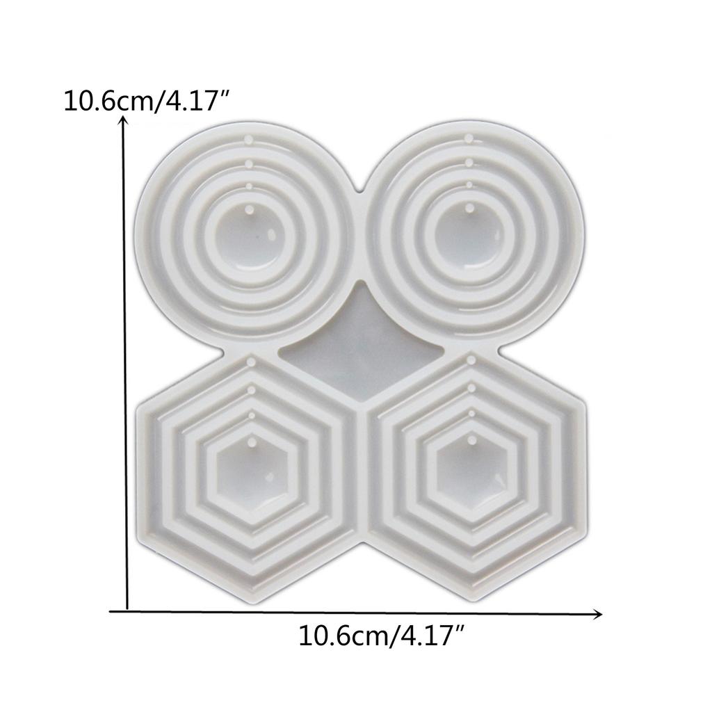 Kolczyki okrągłe w wielu rozmiarach Forma z żywicy epoksydowej Geometryczne wiszące kolczyki Silikonowa forma Rękodzieło DIY Formy do zawieszek biżuteryjnych